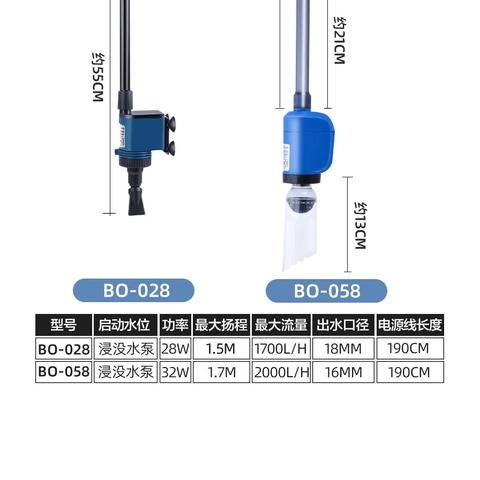 Máy Hút Cặn, Vệ Sinh Hồ Cá Tích Hợp Bơm SOBO BO-028 BO-058