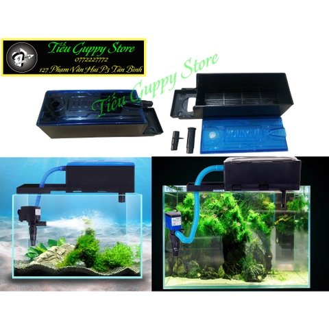 Hộp Lọc Máng Hồ Cá - Hộp Đựng Vật Liệu Lọc (Chưa bao gồm máy bơm và dây ống nước)
