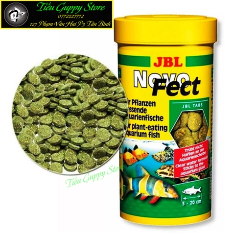 Thức Ăn Dán Kính Chứa Tảo JBL NOVO Fect - Thức Ăn Chuyên Dụng dành cho cá cảnh nhỏ và cá Thủy Sinh