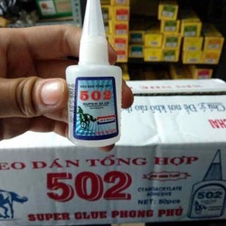 Keo Dán Sắt 502 Siêu dính chuyên dùng để dán Đá, Lũa, Cát Nền Thủy Sinh