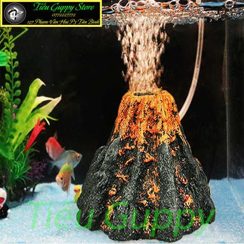 Mô Hình Núi Lửa - Trang trí bể cá cảnh, tiểu cảnh, bonsai v....v......