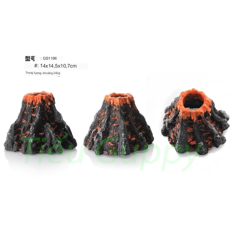 Mô Hình Núi Lửa - Trang trí bể cá cảnh, tiểu cảnh, bonsai v....v......