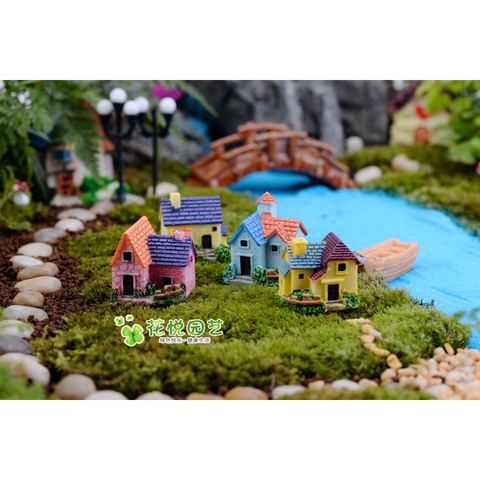 Phụ Kiện Tiểu Cảnh - Mô Hình Ngôi Nhà Mini - Trang trí bể cá cảnh, tiểu cảnh, bonsai v....v......