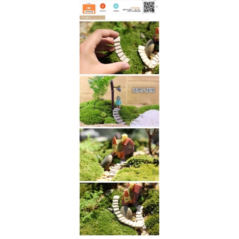 Mô Hình Cây cầu đá Mini - Trang trí bể cá cảnh, tiểu cảnh, bonsai v....v......