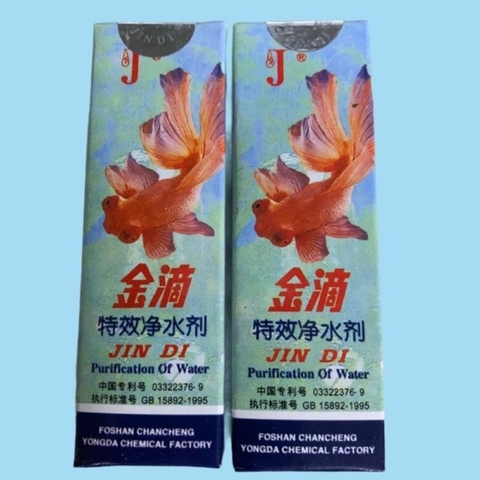 Dung Dịch Jindi - Làm trong nước cấp tốc, xử lý và hỗ trợ phòng ngừa nấm cho Hồ Cá (Chai 30ml)