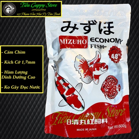 MIZUHO ECONOMY - Thức ăn cho cá vàng đến từ Nhật Bản gói 500gram