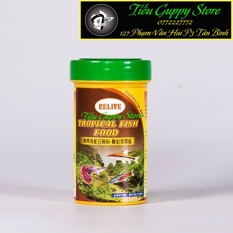 Cám Relive - Thức Ăn Tăng màu dành cho cá cảnh nhỏ (Hủ 30gr)