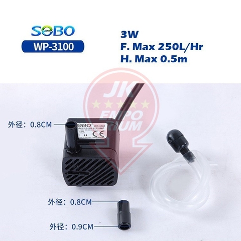 Máy Bơm Mini SOBO WP3100, WP3200 - Nhỏ gọn, tiện dụng