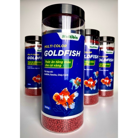 Cám Multibio Multi Color GOLDFISH - Thức Ăn Tăng Màu cho Các Dòng Cá Vàng: Goldfish, Ba Đuôi, Ranchu, Pingpong, OrRyukin