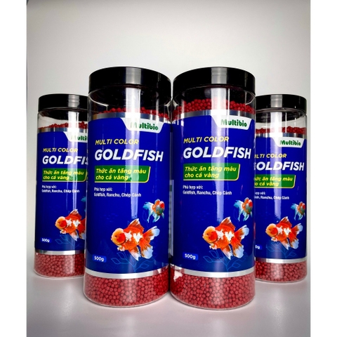 Cám Multibio Multi Color GOLDFISH - Thức Ăn Tăng Màu cho Các Dòng Cá Vàng: Goldfish, Ba Đuôi, Ranchu, Pingpong, OrRyukin