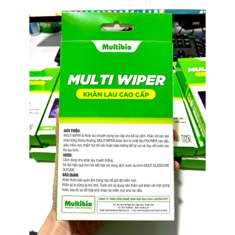 Khăn Lau Hồ Kính Cao Cấp Multi Wiper - Siêu mịn, Siêu Thấm Hút, Ko để lại vết lau