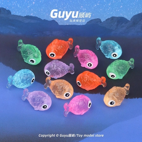 Phụ Kiện Tiểu Cảnh - Mô Hình Cá Vàng Dạ Quang - Tiểu Cảnh Trang Trí Chậu Sen đá, Hồ Cá, Bonsai, Terrarium (ZC-208)