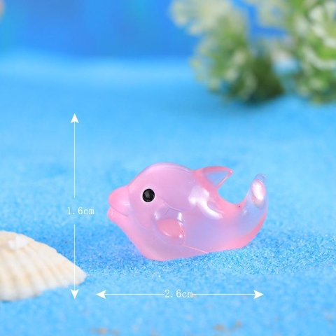 Phụ Kiện Tiểu Cảnh - Mô Hình Cá Heo Dạ Quang - Tiểu Cảnh Trang Trí Chậu Sen đá, Hồ Cá, Bonsai, Terrarium (PK-892)