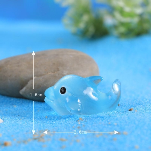 Phụ Kiện Tiểu Cảnh - Mô Hình Cá Heo Dạ Quang - Tiểu Cảnh Trang Trí Chậu Sen đá, Hồ Cá, Bonsai, Terrarium (PK-892)