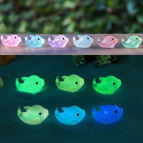 Phụ Kiện Tiểu Cảnh - Mô Hình Cá Heo Dạ Quang - Tiểu Cảnh Trang Trí Chậu Sen đá, Hồ Cá, Bonsai, Terrarium (PK-892)