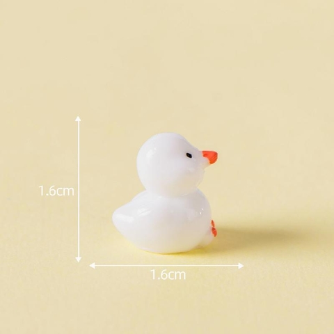 Mô hình Vịt Con, Vịt Trắng Vịt Vàng Đáng Yêu - Tiểu Cảnh Trang Trí Chậu Sen đá, Hồ Cá, Bonsai, Terrarium (ZC - 966)