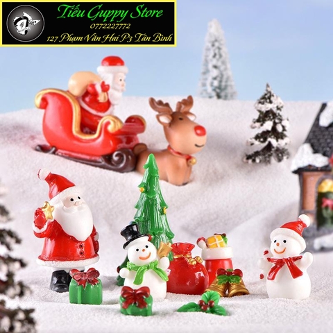 Phụ Kiện Tiểu Cảnh - Mô Hình Người Tuyết, Ông Già Noel ( ZC - 275) - Noel, Giáng Sinh - Tiểu Cảnh Trang Trí