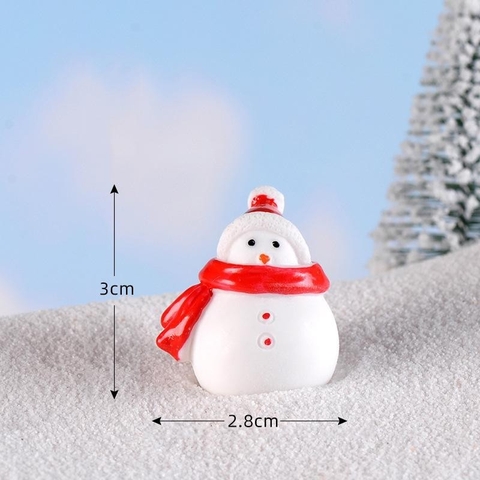 Phụ Kiện Tiểu Cảnh - Mô Hình Người Tuyết, Ông Già Noel ( ZC - 275) - Noel, Giáng Sinh - Tiểu Cảnh Trang Trí