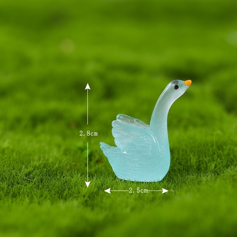 Phụ Kiện Tiểu Cảnh - Mô Hình Thiên Nga Dạ Quang (ZC-157) - Tiểu Cảnh Trang Trí Chậu Sen đá, Hồ Cá, Bonsai, Terrarium