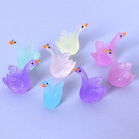 Phụ Kiện Tiểu Cảnh - Mô Hình Thiên Nga Dạ Quang (ZC-157) - Tiểu Cảnh Trang Trí Chậu Sen đá, Hồ Cá, Bonsai, Terrarium