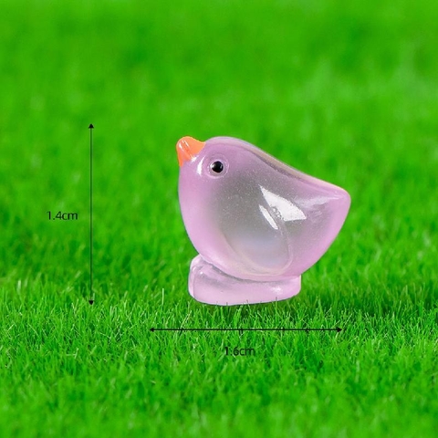 Phụ Kiện Tiểu Cảnh - Mô Hình Gà Con Dạ Quang (ZC - 246) - Tiểu Cảnh Trang Trí Chậu Sen đá, Hồ Cá, Bonsai, Terrarium