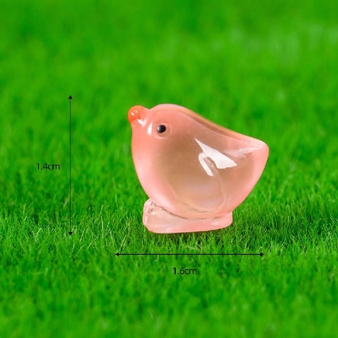 Phụ Kiện Tiểu Cảnh - Mô Hình Gà Con Dạ Quang (ZC - 246) - Tiểu Cảnh Trang Trí Chậu Sen đá, Hồ Cá, Bonsai, Terrarium