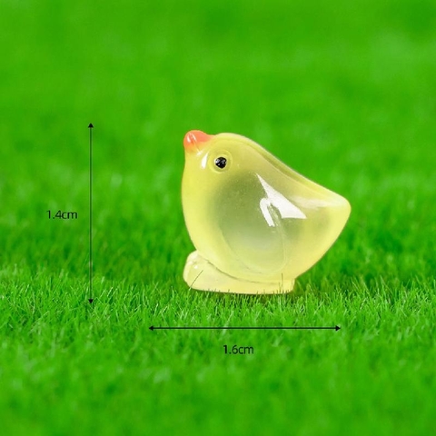 Phụ Kiện Tiểu Cảnh - Mô Hình Gà Con Dạ Quang (ZC - 246) - Tiểu Cảnh Trang Trí Chậu Sen đá, Hồ Cá, Bonsai, Terrarium