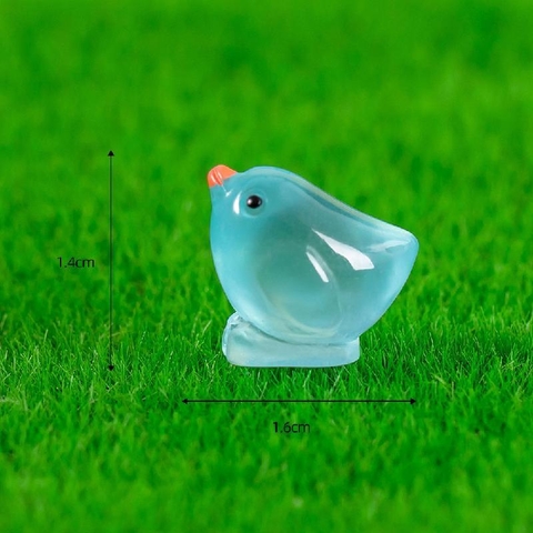 Phụ Kiện Tiểu Cảnh - Mô Hình Gà Con Dạ Quang (ZC - 246) - Tiểu Cảnh Trang Trí Chậu Sen đá, Hồ Cá, Bonsai, Terrarium