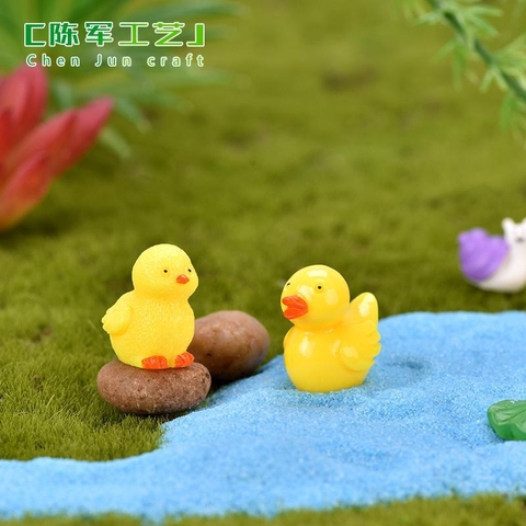 Phụ Kiện Tiểu Cảnh - Mô Hình Gà Con Màu Vàng ( ZC - 198) - Tiểu Cảnh Trang Trí Chậu Sen đá, Hồ Cá, Bonsai, Terrarium