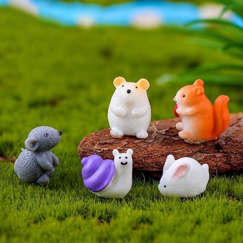 Phụ Kiện Tiểu Cảnh - Mô Hình Chuột Hamster ( ZC -419) - Tiểu Cảnh Trang Trí Chậu Sen đá, Hồ Cá, Bonsai, Terrarium