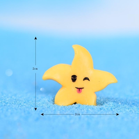 Phụ Kiện Tiểu Cảnh -  Mô Hình Sao Biển Nhiều Màu (ZC-452) - Tiểu Cảnh Trang Trí Chậu Sen đá, Hồ Cá, Bonsai, Terrarium,..