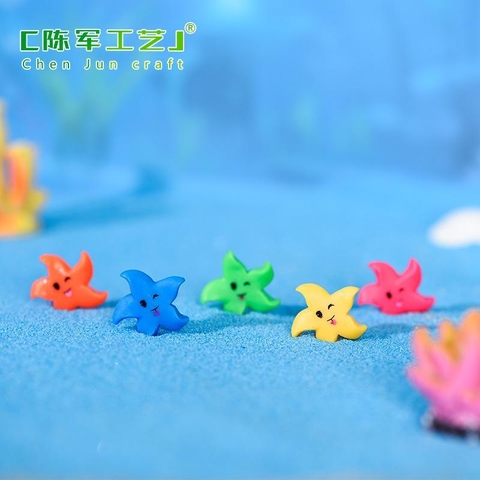 Phụ Kiện Tiểu Cảnh -  Mô Hình Sao Biển Nhiều Màu (ZC-452) - Tiểu Cảnh Trang Trí Chậu Sen đá, Hồ Cá, Bonsai, Terrarium,..