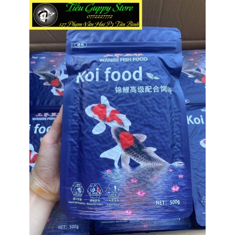 Cám Cá KOI WANGFISH - Thức Ăn Chuyên Dụng Cho Cá Koi, Hỗ Trợ cá Tăng Trưởng và Tăng Màu Tốt