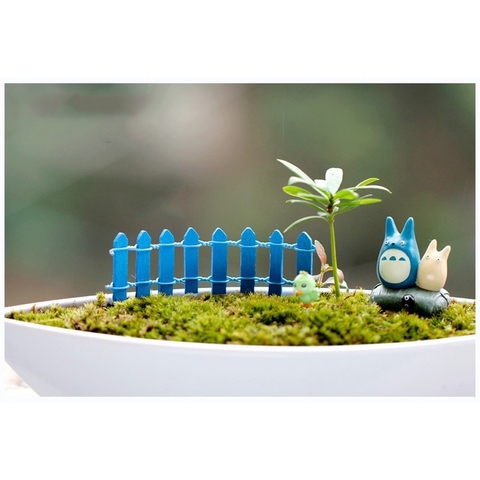 Phụ Kiện Tiểu Cảnh -  Mô Hình Hàng Rào Đa Sắc 10*4cm (ZC - 713) - Tiểu Cảnh Trang Trí Chậu Sen đá, Hồ Cá,...