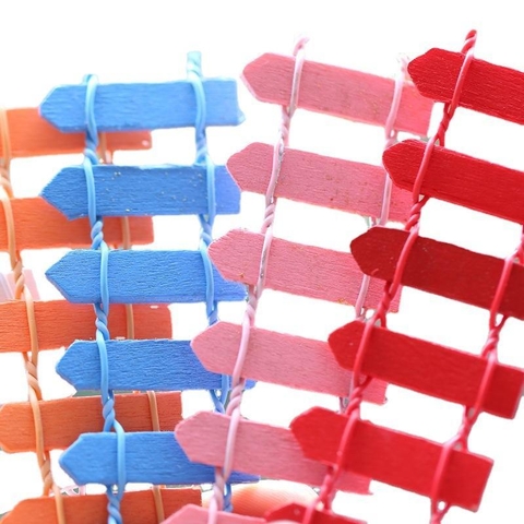 Phụ Kiện Tiểu Cảnh -  Mô Hình Hàng Rào Đa Sắc 10*4cm (ZC - 713) - Tiểu Cảnh Trang Trí Chậu Sen đá, Hồ Cá,...