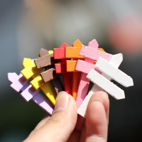 Phụ Kiện Tiểu Cảnh - Mô Hình Hàng Rào, Biển Chỉ Dẫn Bằng Gỗ (ZC-885) - Tiểu Cảnh Trang Trí Chậu Sen đá, Hồ Cá