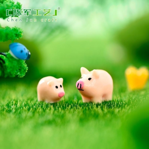 Phụ Kiện Tiểu Cảnh - Mô Hình Heo Mẹ Con ( ZC - 642 ) - Tiểu Cảnh Trang Trí Chậu Sen đá, Hồ Cá, Bonsai, Terrarium