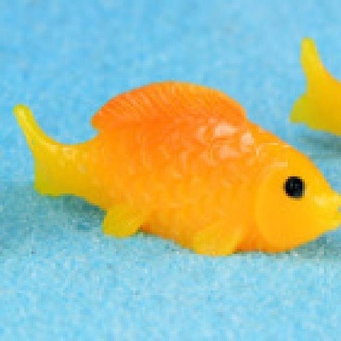 Phụ Kiện Tiểu Cảnh - Mô Hình Cá Koi, Hoa Sen, Lá Sen, Thuyền Tre (ZC-34) - Tiểu Cảnh Trang Trí