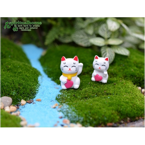 Phụ Kiện Tiểu Cảnh - Mô Hình Mèo Thần Tài Mini ( ZC - 431) - Tiểu Cảnh Trang Trí Chậu Sen đá, Hồ Cá, Bonsai, Terrarium