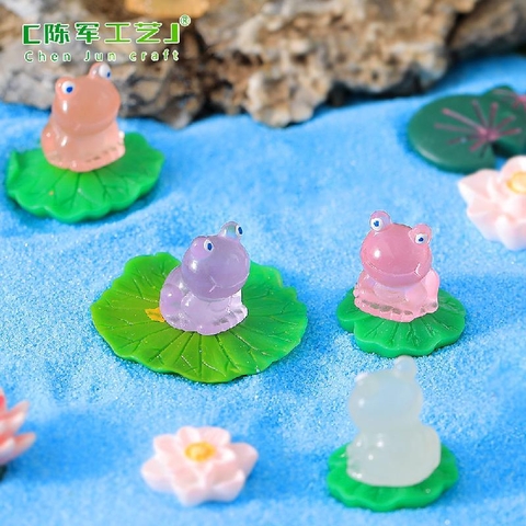 Phụ Kiện Tiểu Cảnh - Mô Hình Ếch Dạ Quang (ZC-559) - Tiểu Cảnh Trang Trí Chậu Sen đá, Hồ Cá, Bonsai, Terrarium