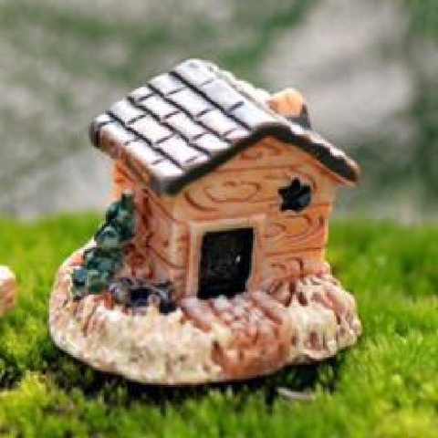 Phụ Kiện Tiểu Cảnh - Mô Hình Nhà, Biệt Thự Mini (ZC-736) - Tiểu Cảnh Trang Trí Chậu Sen đá, Hồ Cá, Bonsai, Terrarium