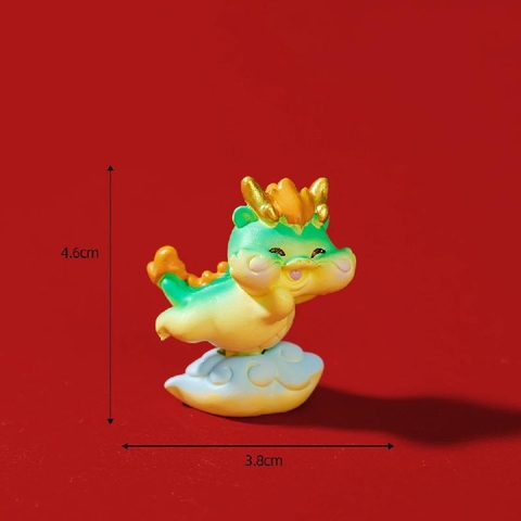 Phụ Kiện Tiểu Cảnh - Mô Hình Rồng Vàng Năm Mới (ZC-946) - Tiểu Cảnh Trang Trí Chậu Sen đá, Hồ Cá, Bonsai, Terrarium
