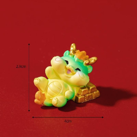 Phụ Kiện Tiểu Cảnh - Mô Hình Rồng Vàng Năm Mới (ZC-946) - Tiểu Cảnh Trang Trí Chậu Sen đá, Hồ Cá, Bonsai, Terrarium