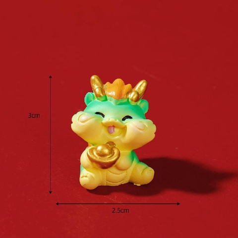 Phụ Kiện Tiểu Cảnh - Mô Hình Rồng Vàng Năm Mới (ZC-946) - Tiểu Cảnh Trang Trí Chậu Sen đá, Hồ Cá, Bonsai, Terrarium