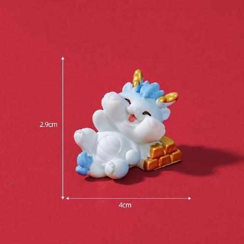 Phụ Kiện Tiểu Cảnh - Mô Hình Rồng Năm Mới (ZC - 923) - Tiểu Cảnh Trang Trí Chậu Sen đá, Hồ Cá, Bonsai, Terrarium