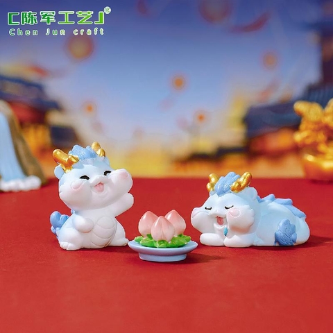 Phụ Kiện Tiểu Cảnh - Mô Hình Rồng Năm Mới (ZC - 923) - Tiểu Cảnh Trang Trí Chậu Sen đá, Hồ Cá, Bonsai, Terrarium