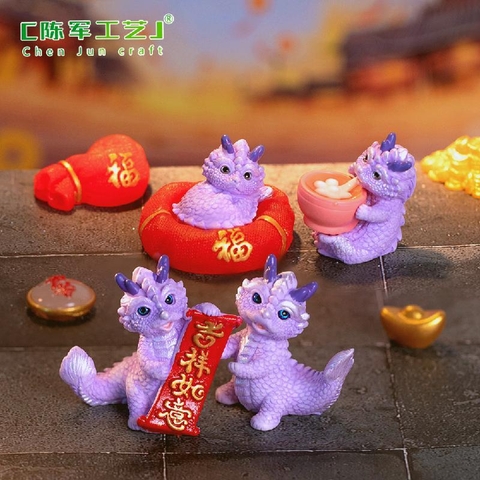 Rồng Năm Mới (ZC-961) - Tiểu Cảnh Trang Trí Chậu Sen đá, Hồ Cá, Bonsai, Terrarium