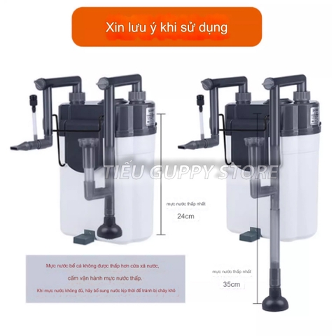Lọc Treo SOBO SF150 - SF350 - SF550 Kèm Lọc Váng cho Hồ Cá, Hồ Thủy Sinh, Hồ Rùa