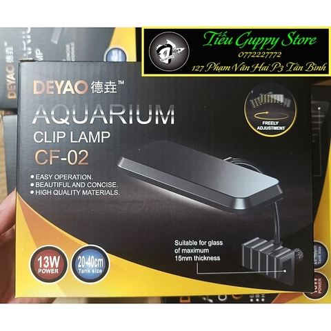 Đèn Led Đỏ Cá Ko Đỏ Nước DEYAO CF02 - Thích hợp cho hồ từ 40cm đổ xuống