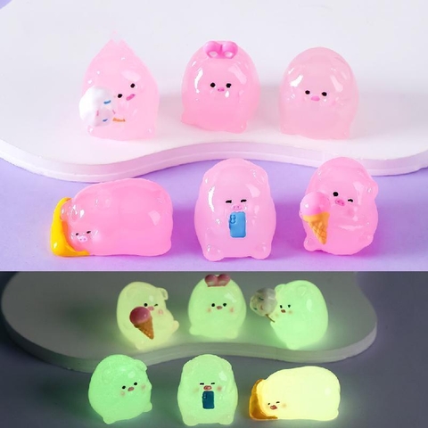 Phụ Kiện Tiểu Cảnh - Mô Hình Heo Con, Heo Dạ Quang (ZC-979) - Tiểu Cảnh Trang Trí Chậu Sen đá, Hồ Cá, Bonsai, Terrarium